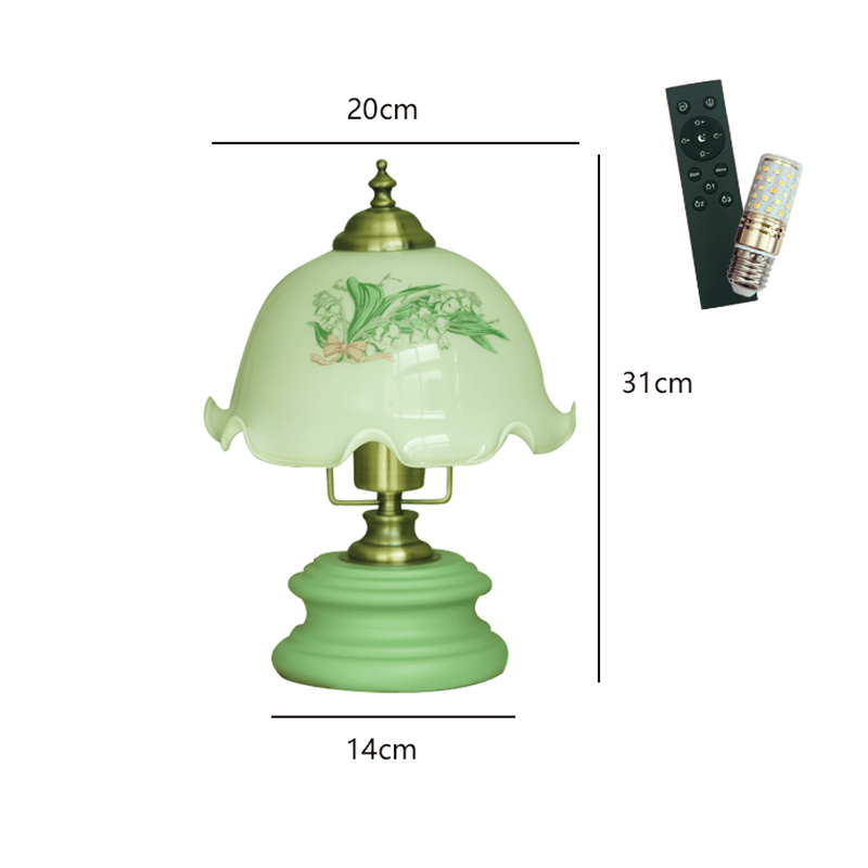Lighteme Retro Flower Glass Table Lamp