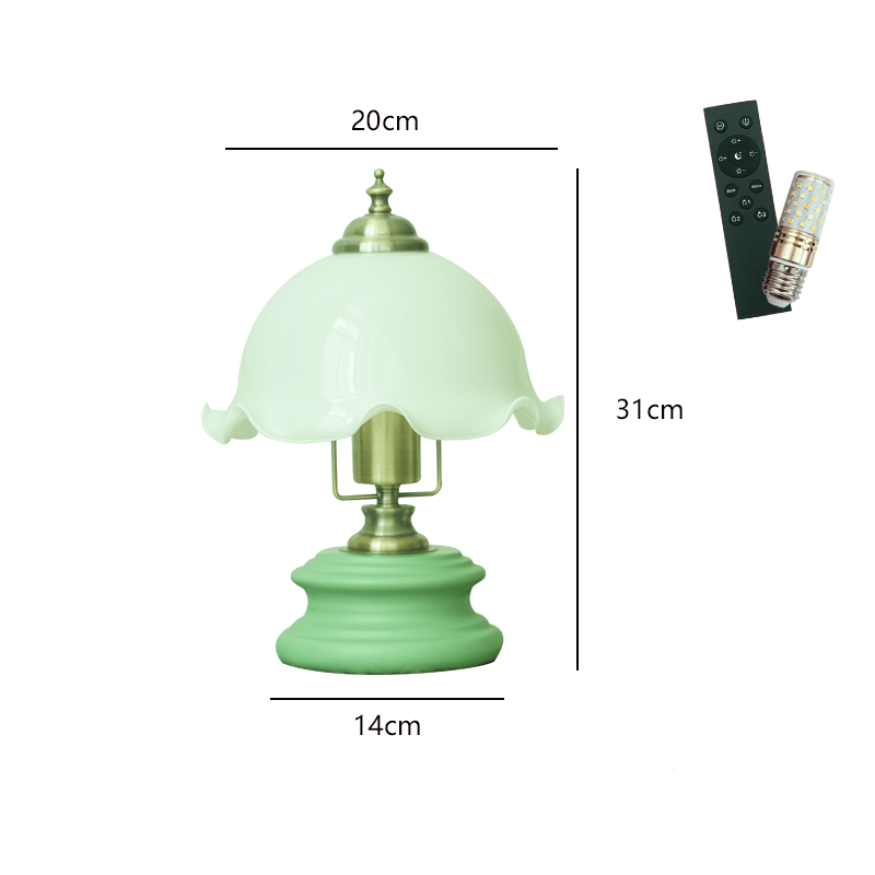 Lighteme Retro Flower Glass Table Lamp
