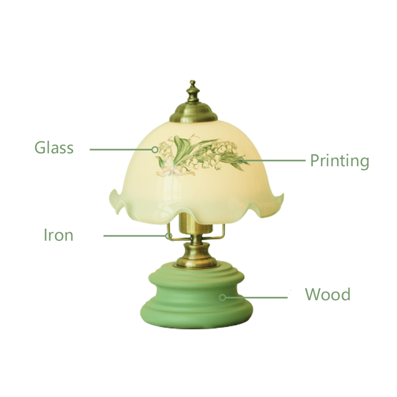 Lighteme Retro Flower Glass Table Lamp