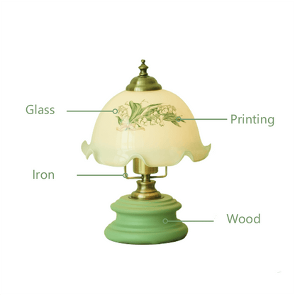 Lighteme Retro Flower Glass Table Lamp