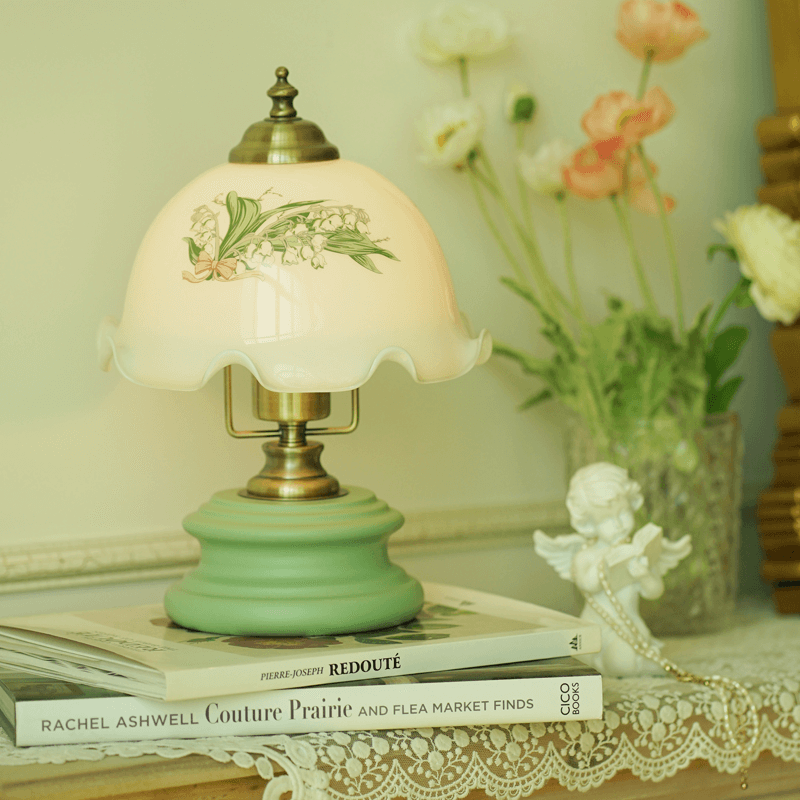 Lighteme Retro Flower Glass Table Lamp