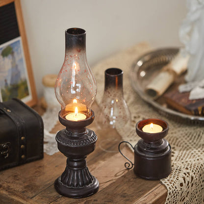 Bougeoir en verre rétro en forme de kérosène Lighteme