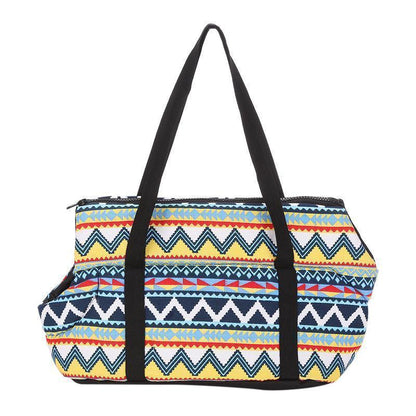 Sac pour animaux de compagnie Lighteme à motif rétro et ouverture oblique (2 tailles)