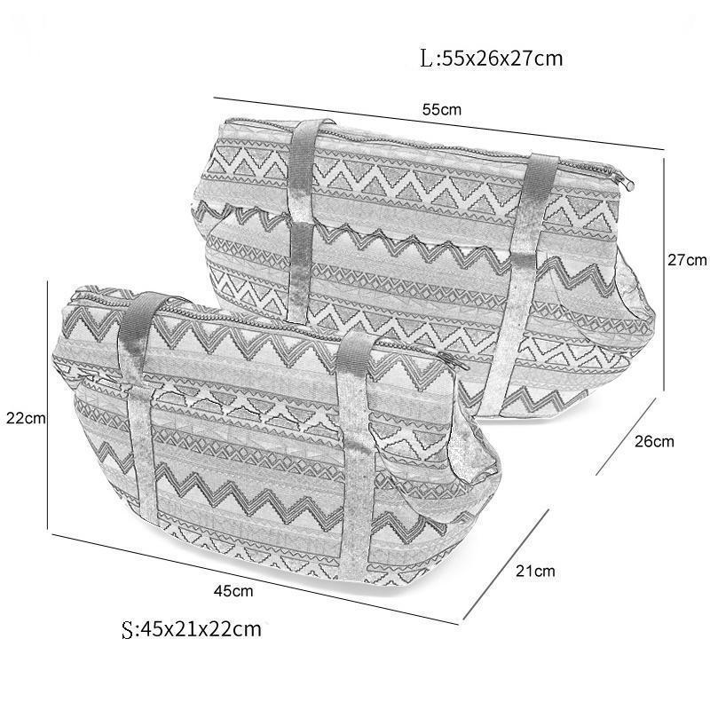 Sac pour animaux de compagnie Lighteme à motif rétro et ouverture oblique (2 tailles)