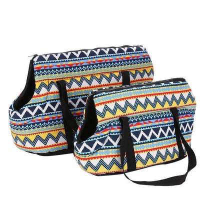 Sac pour animaux de compagnie Lighteme à motif rétro et ouverture oblique (2 tailles)