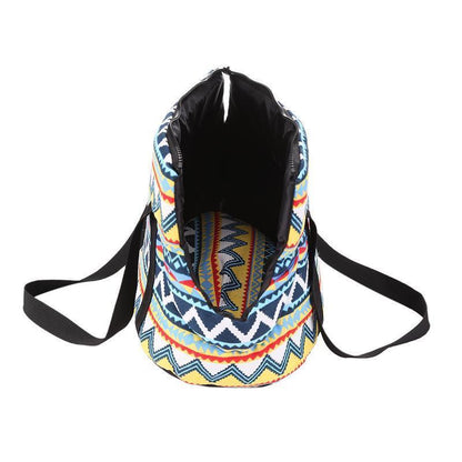 Sac pour animaux de compagnie Lighteme à motif rétro et ouverture oblique (2 tailles)