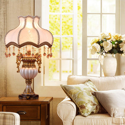 Lighteme Retro-Tischlampe aus Stoff