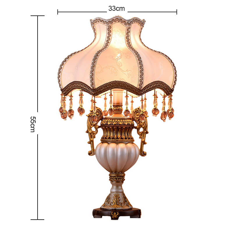 Lighteme Retro-Tischlampe aus Stoff