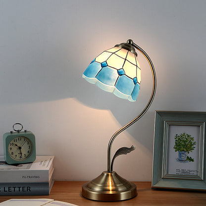 Lampe de table Tiffany rétro en verre Lighteme
