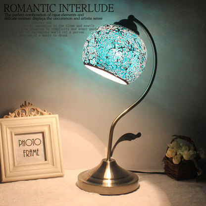 Lampe de table Tiffany rétro en verre Lighteme