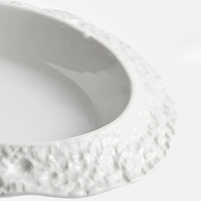 Lighteme Rock Textured Ceramic Soup Plate