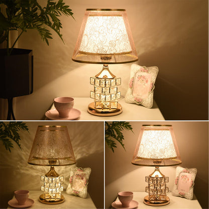 Lampe de table romantique en cristal Lighteme