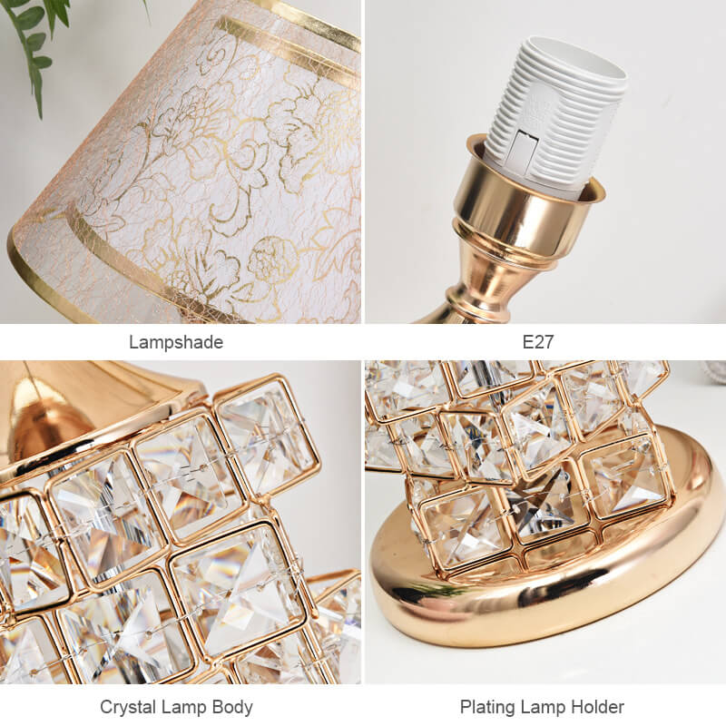 Lampe de table romantique en cristal Lighteme