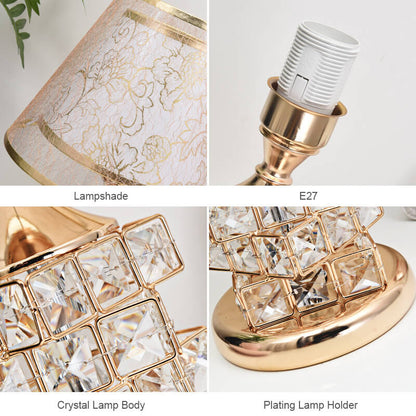 Lampe de table romantique en cristal Lighteme