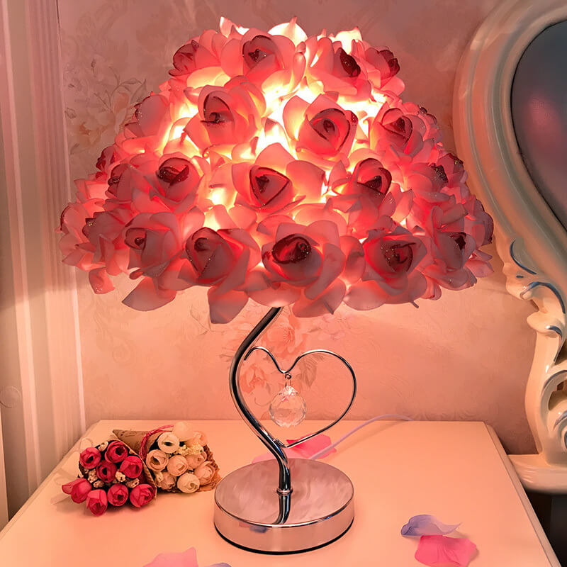Lighteme Rose Crystal Schreibtischlampe