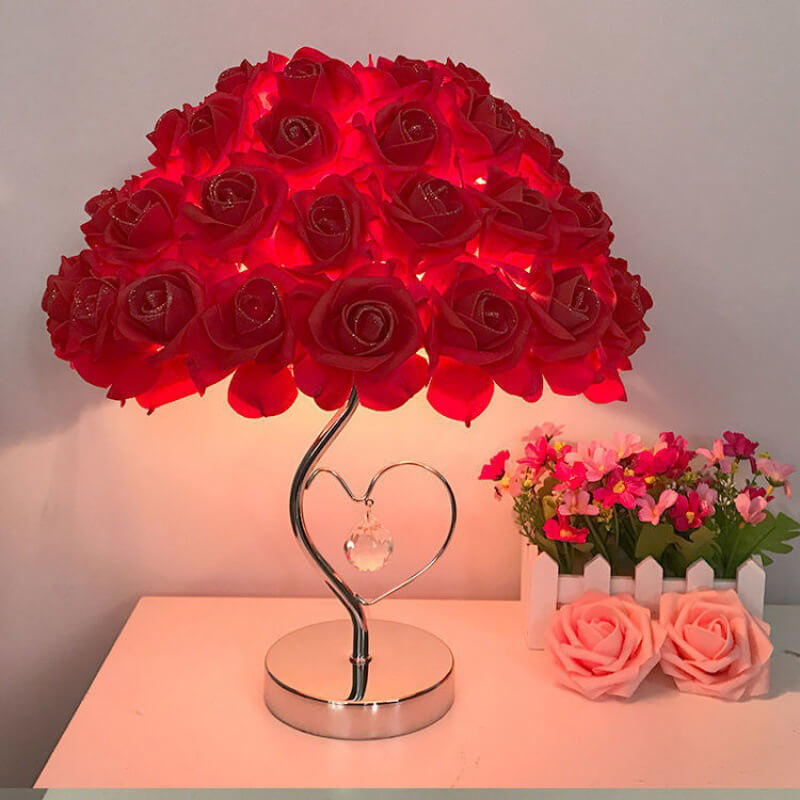 Lighteme Rose Crystal Schreibtischlampe