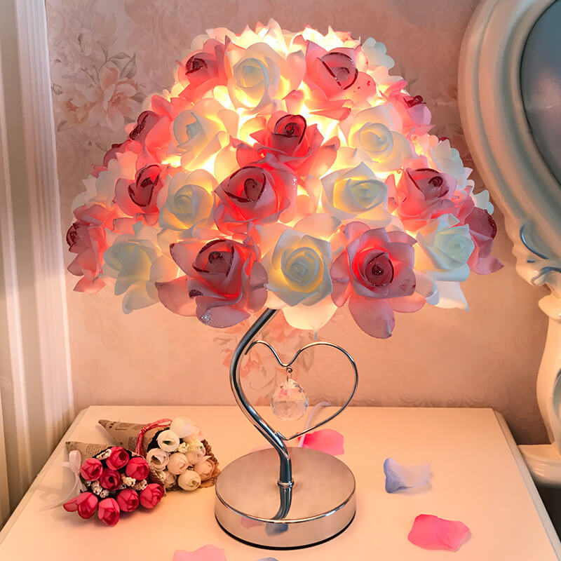 Lighteme Rose Crystal Schreibtischlampe