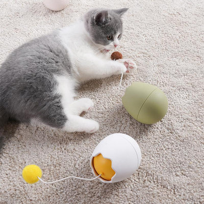 Lighteme Rotating Egg Shell Shape Cat Toy (3 colors)
