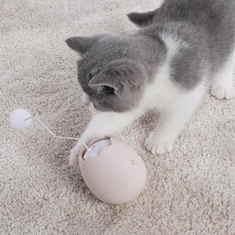 Lighteme Rotating Egg Shell Shape Cat Toy (3 colors)