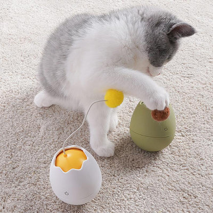 Lighteme Rotating Egg Shell Shape Cat Toy (3 colors)