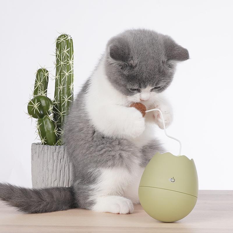 Lighteme Rotating Egg Shell Shape Cat Toy (3 colors)
