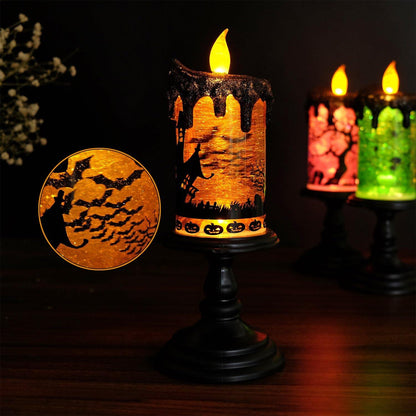 Lighteme Grand glitzernde Halloween-LED-Kerzen 