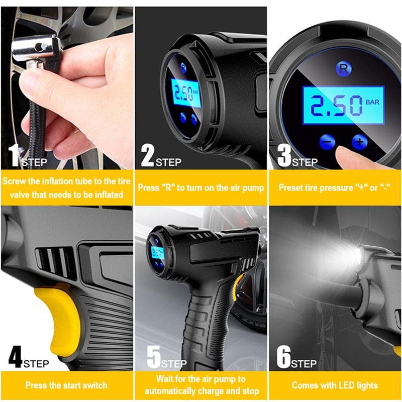 Kabelloser Auto-Luftkompressor von Lighteme