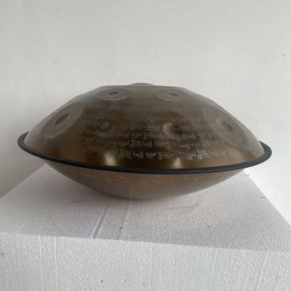 Sanskrit Maßgeschneiderte Handpan drums aus Edelstahl/Nitridstahl, D-Moll Hijaz 22 Zoll 9/10/12 Noten Hang Hand Pan