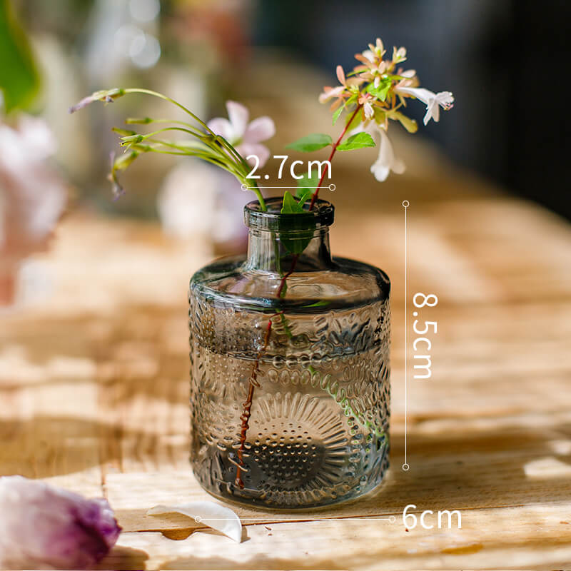 Vase en verre gaufré vintage Lighteme