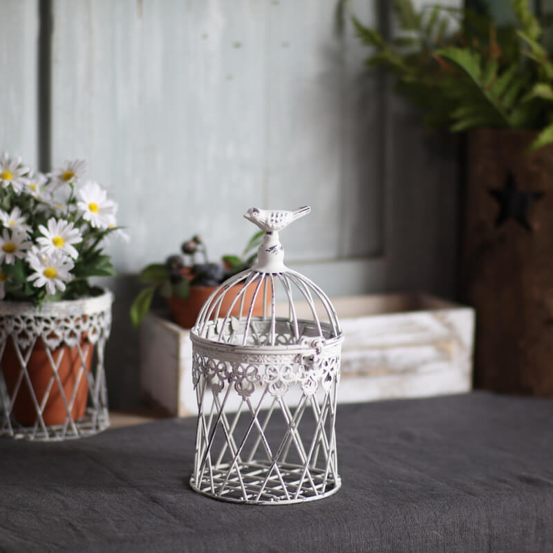 Lighteme Vintage Iron Birdcage Candle Holder
