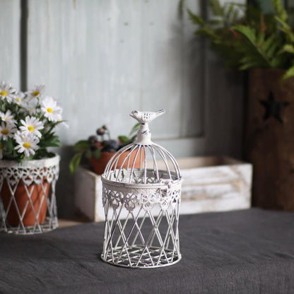 Lighteme Vintage Iron Birdcage Candle Holder