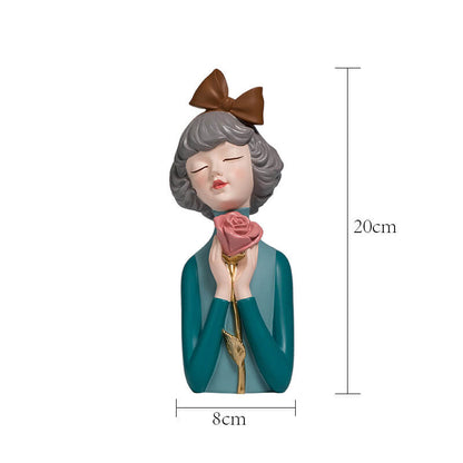 Lighteme Flower Girl Resin Decoration
