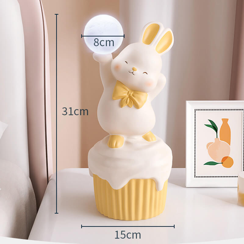 Lighteme Happy Rabbit Tischlampe aus Kunstharz