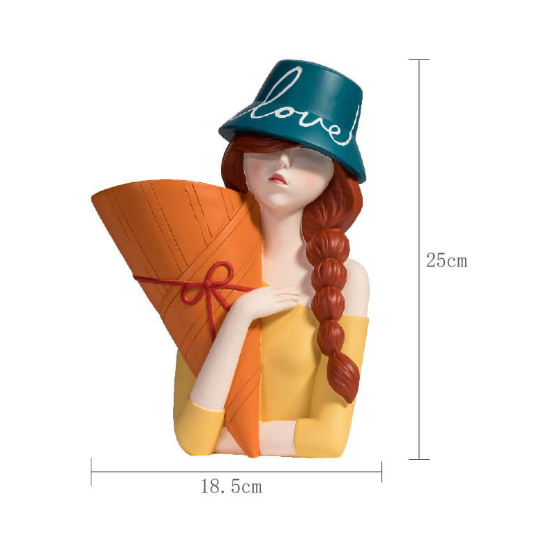 Lighteme Hip Hop Girl Resin Decoration