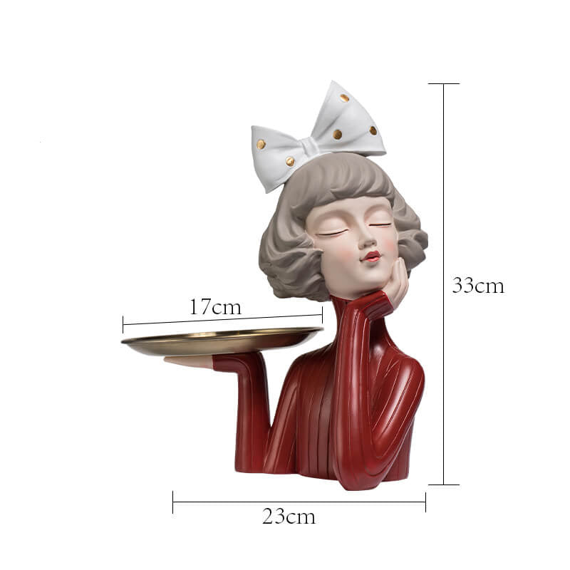 Lighteme Elegant Girl Resin Storage Ornament
