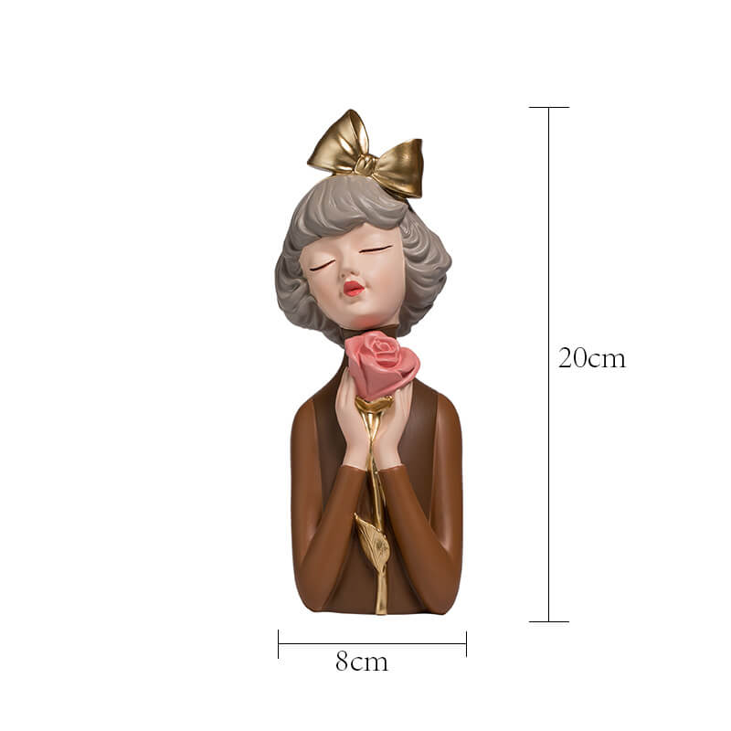 Lighteme Flower Girl Resin Decoration