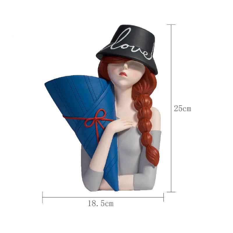 Lighteme Hip Hop Girl Resin Decoration