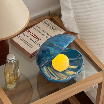 Lighteme Ceramic Shell Pearl Night Lamp