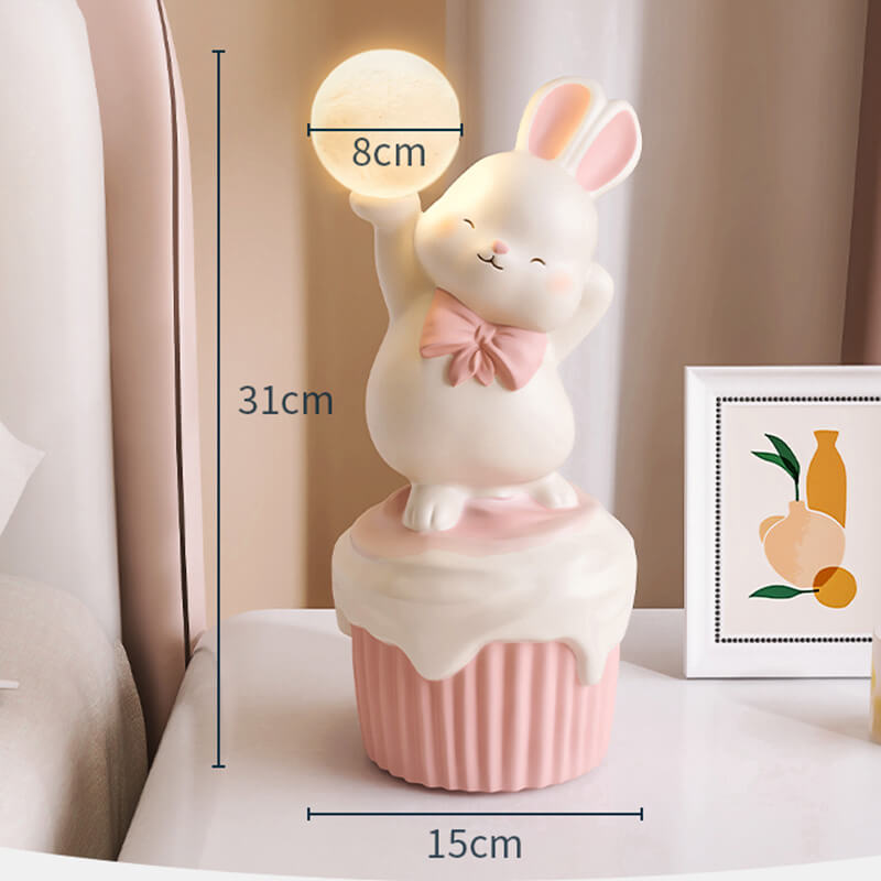 Lighteme Happy Rabbit Tischlampe aus Kunstharz