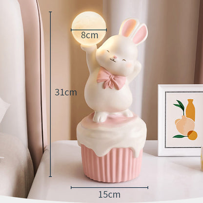 Lighteme Happy Rabbit Tischlampe aus Kunstharz
