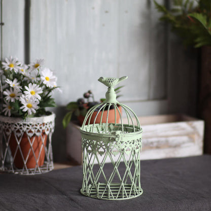 Lighteme Vintage Iron Birdcage Candle Holder