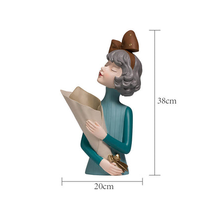 Lighteme Flower Girl Resin Decoration