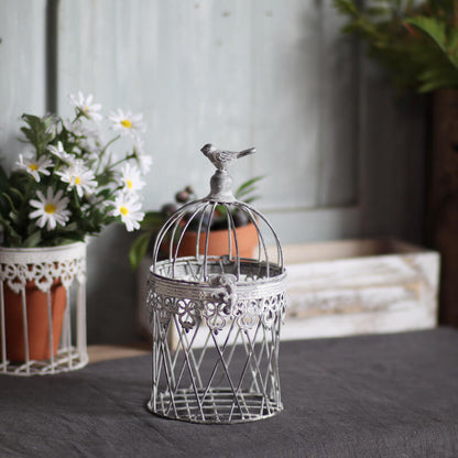 Lighteme Vintage Iron Birdcage Candle Holder
