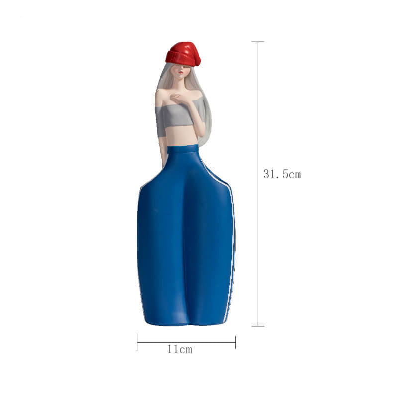 Lighteme Hip Hop Girl Resin Decoration
