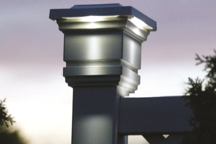 Lighteme Solar Cap Light - Solar Lamp Post Lights - White