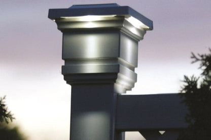Lighteme Solar Cap Light - Solar Lamp Post Lights - White