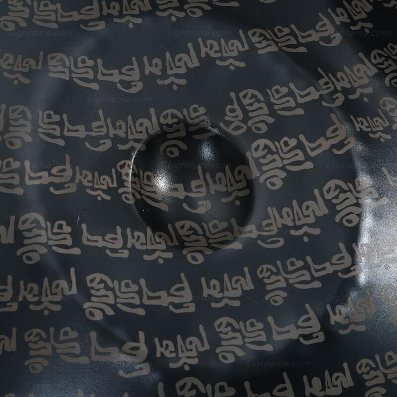 Lighteme Sanskrit Hijaz D Minor 22 Inch 9/10/12 Notes Stainless Steel / Nitride Steel Handpan Drum
