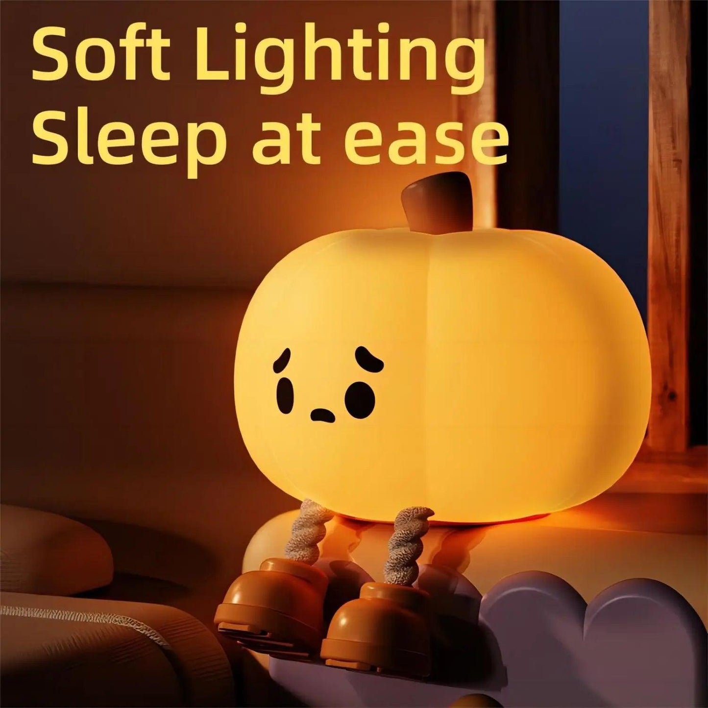 Lighteme Halloween-Kürbis-Nachtlicht | 1 KAUFEN, 1 GRATIS ERHALTEN (2 STÜCK)