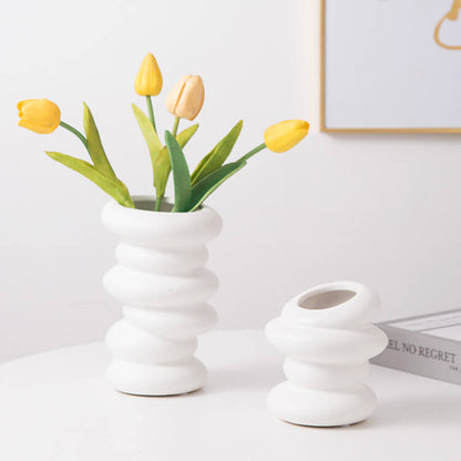 Vase en céramique en forme de galet Lighteme