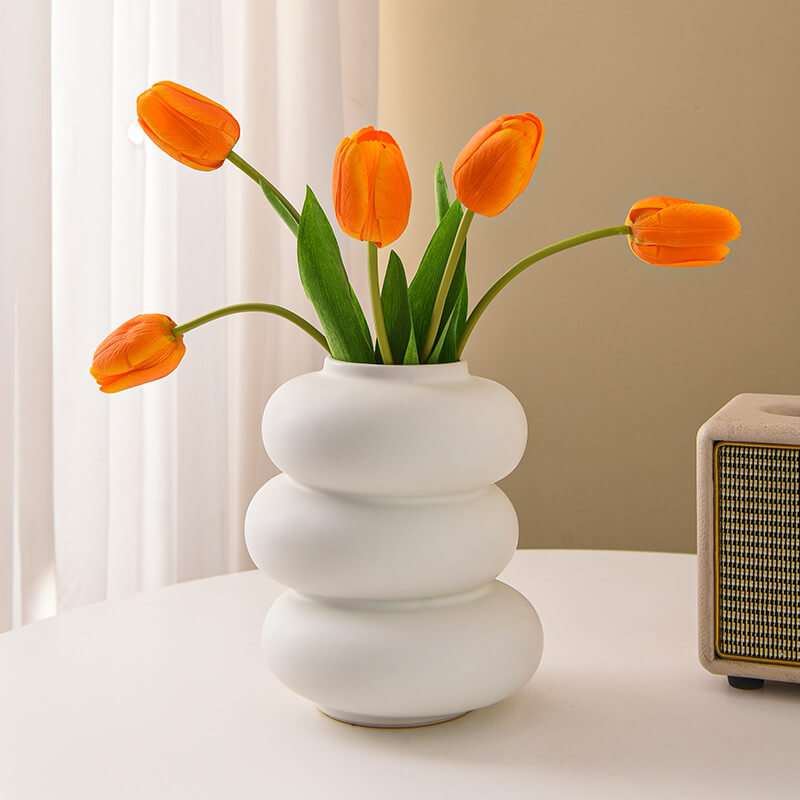 Vase en céramique en forme de galet Lighteme
